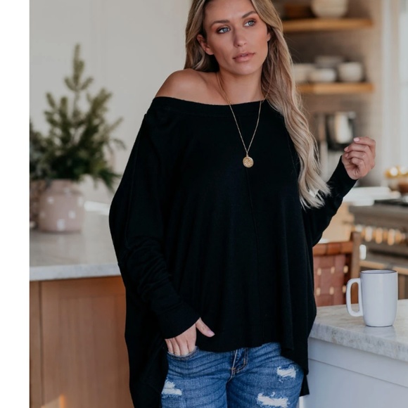 RAYLEEN Wide Neck Long Sleeve Top - Picture 4 of 8